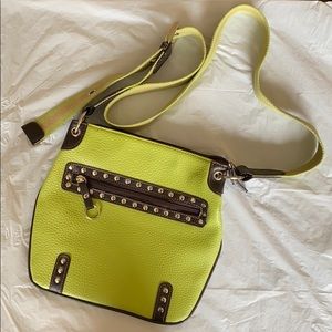 lime green side bag